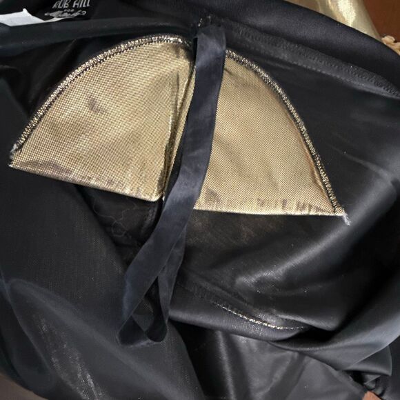 Vintage 80s Rob Hill for Mister Jay Gold Metallic Lamé Twinset Jacket & Tank | D - Picture 11 of 12